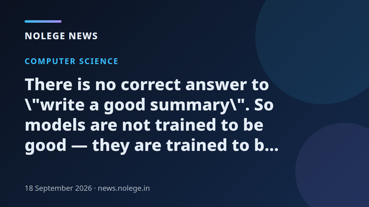 There is no correct answer to \