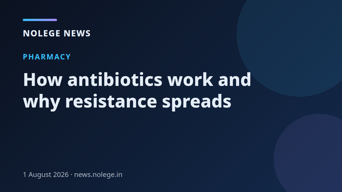 How antibiotics work and why resistance spreads