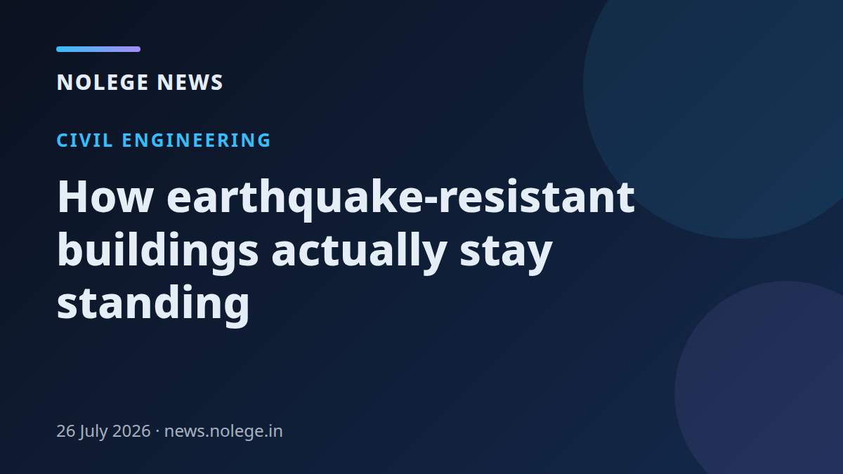 How earthquake-resistant buildings actually stay standing