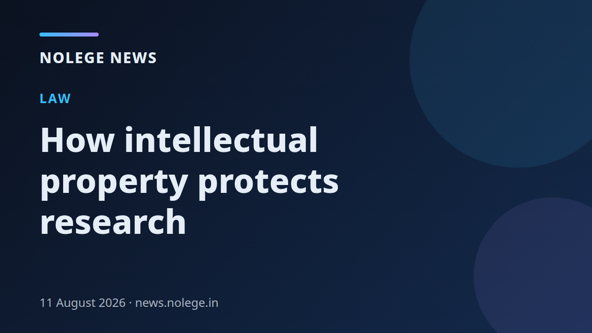 How intellectual property protects research