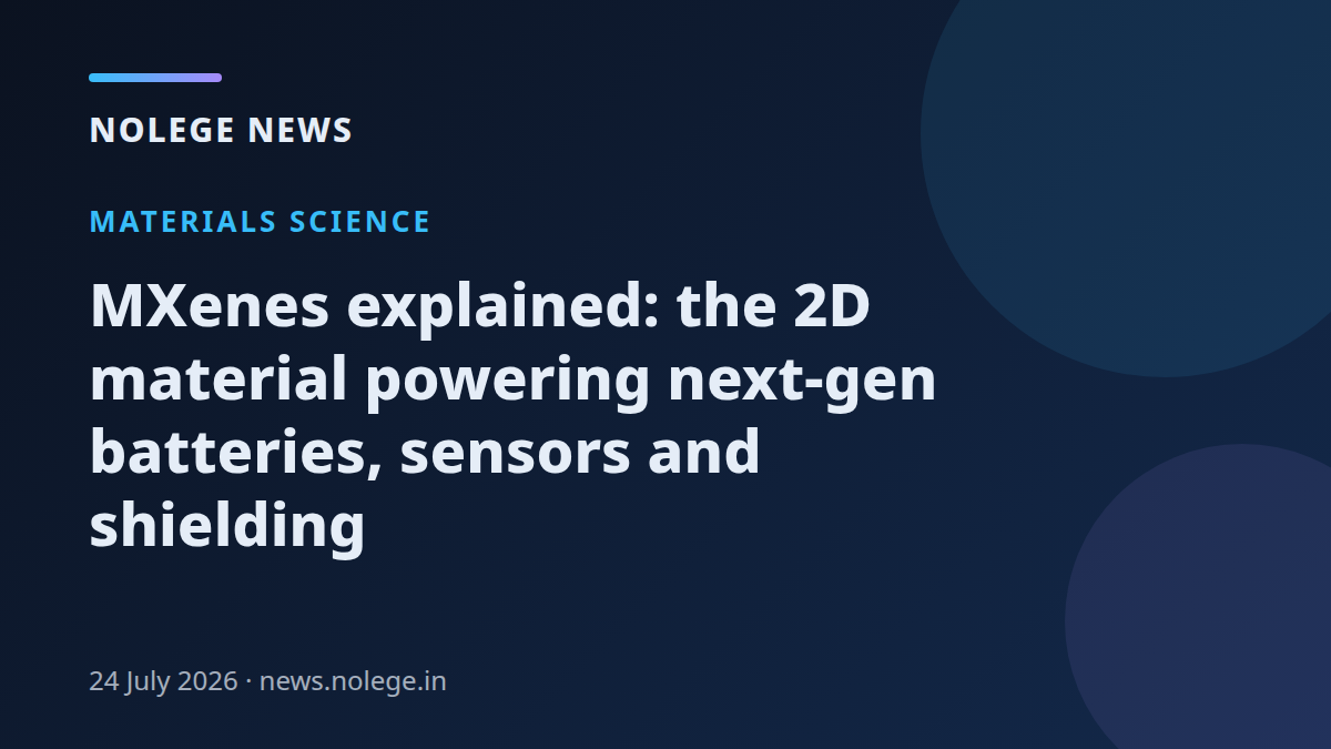 MXenes explained: the 2D material powering next-gen batteries, sensors and shielding